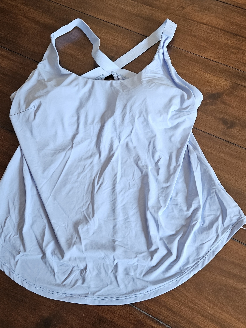 HALARA Sky Blue Cross-Back Tank Top